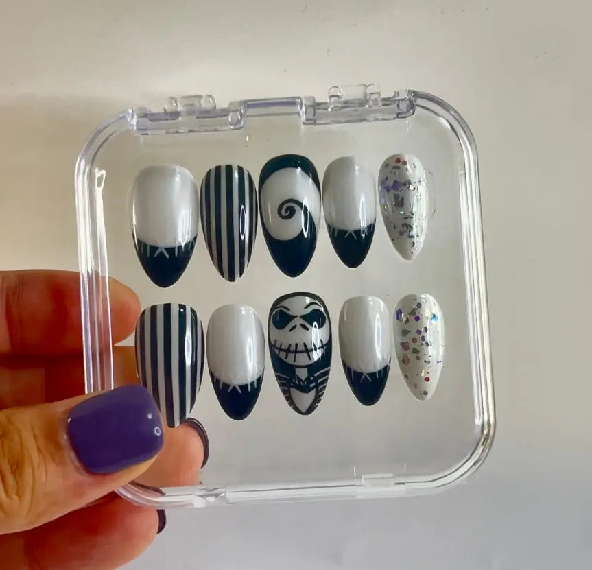 Jack Skelington Nails