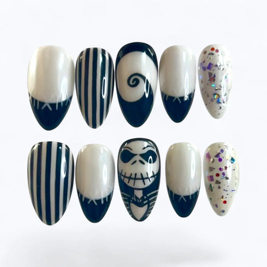Jack Skelington Nails