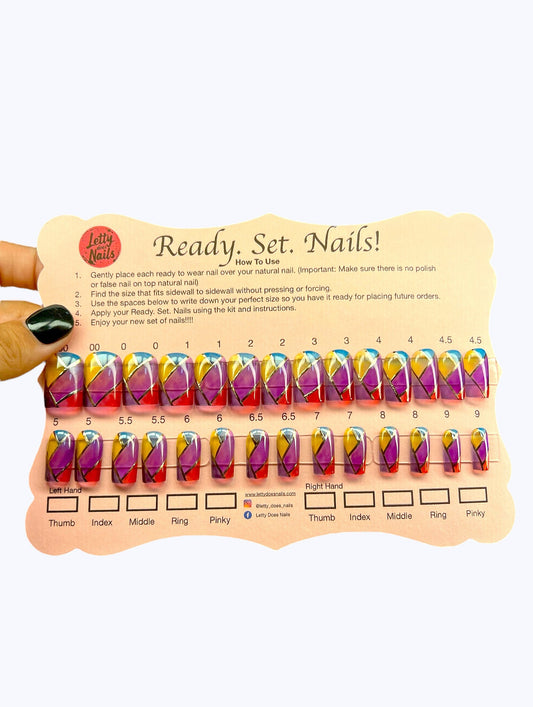 Ready. Set. Nails! Stained Glass Letty Does Nails
