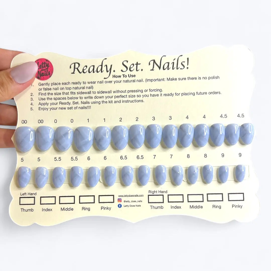Ready. Set. Nails! Blue Marble Letty Does Nails