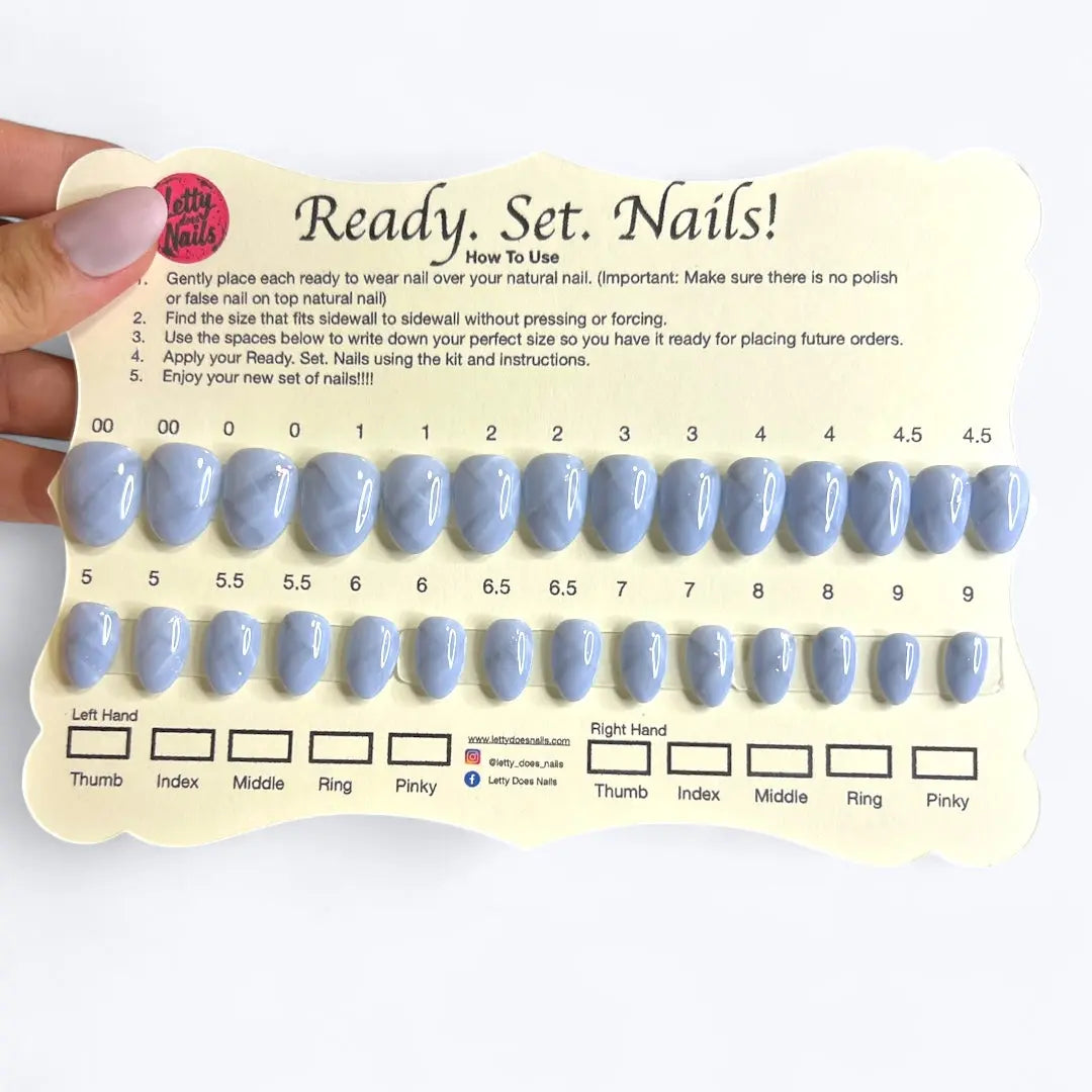 Ready. Set. Nails! Blue Marble Letty Does Nails